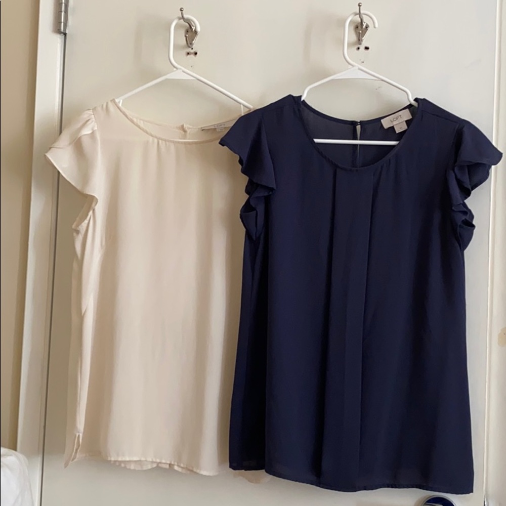 2 Loft blouses size S and XS